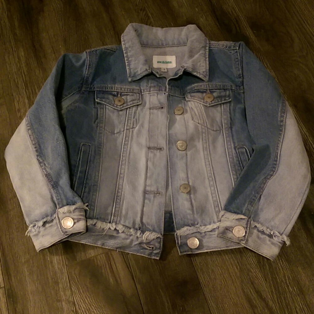 💥3/$35 Acoola - Girls Fringe Denim/Jean Jkt